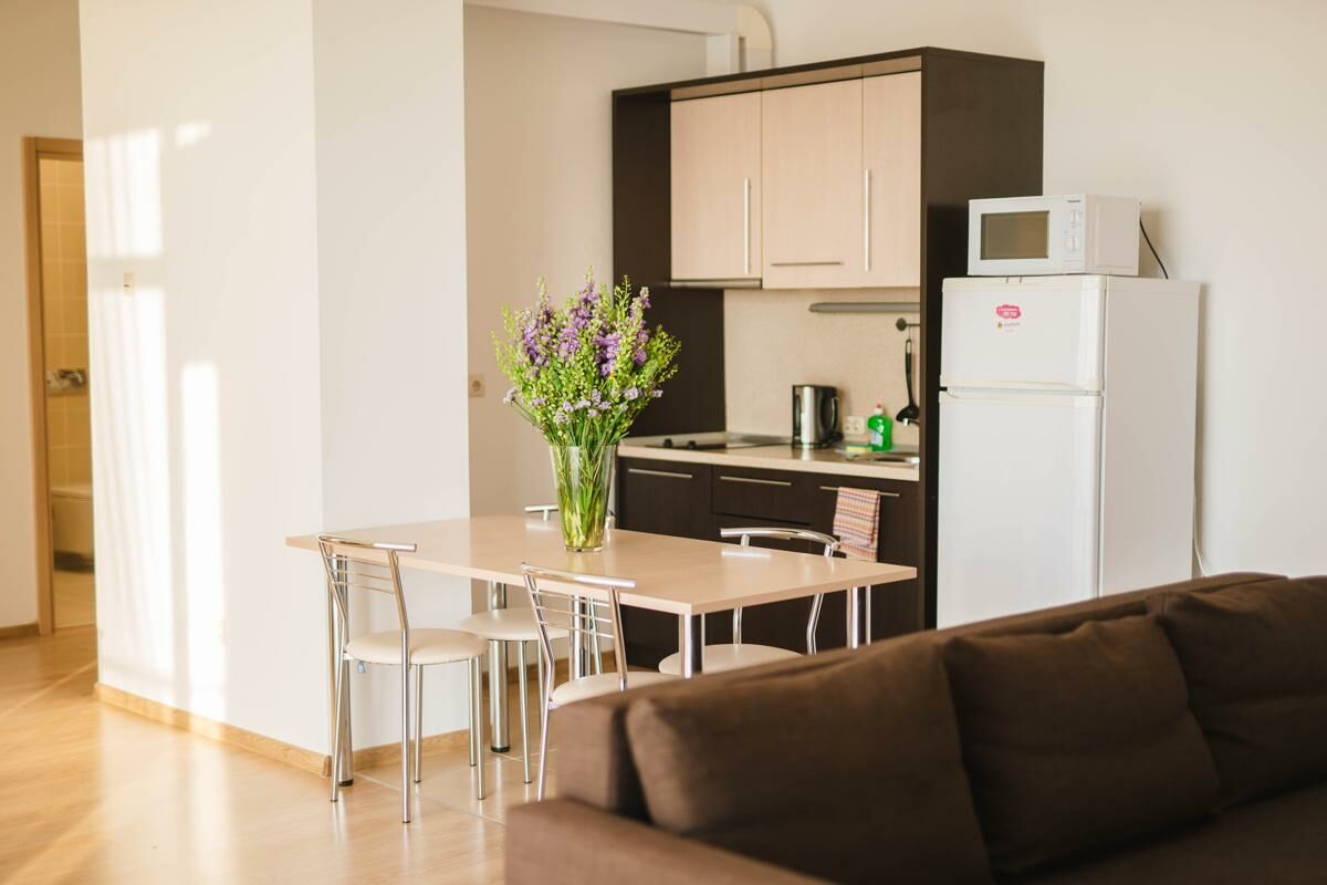 Апартаменты с 1 спальней и кухней Сириус Прибрежный